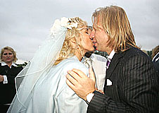 Лена Вилючинская и Виктор Дробыш на свадьбе